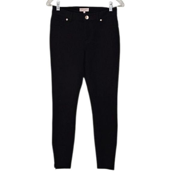 Ted Baker Pants - Ted Baker Black Ankle Jeggings w Zippered Hem women's size 1 waist 28" Rise 9"